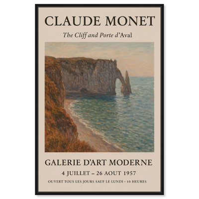 Affiche d'art rétro sur toile Monet par Art Remedy