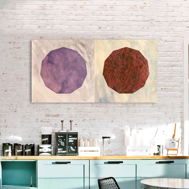 2NP5783 Minimal & Geometric: Modulo by Patrizia Novello - Wrapped Canvas Art Prints, 60cm H x 120cm W x 4cm D