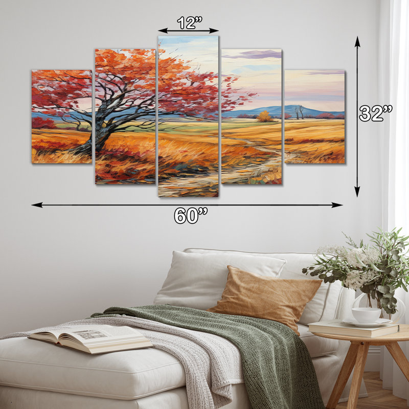 Jaeden " Vangogh Autumn Path I " 5 - Pieces