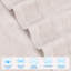 Ensemble de serviettes en coton Blue Nile Mills Zero-Twist avec bordure Dobby - séchage rapide-118915010