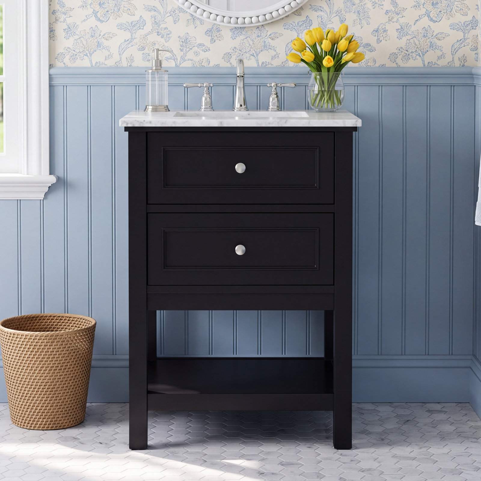 Bonsai 24 " Single Bathroom Vanity, Black