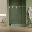 Porte de douche sans cadre l 56 "à 60" x H 76 "