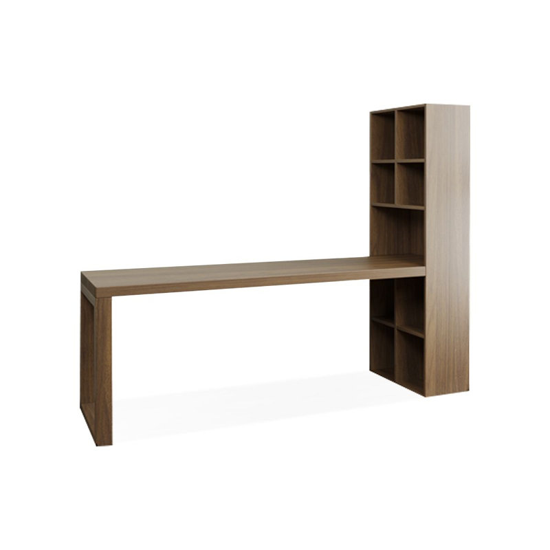 Bureau rectangulaire en bois massif noyer, H 29,53 po x l 78,74 po x P 23,62 po, Retour à droite