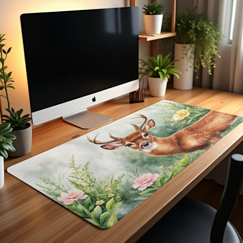 Polyester Desk Pad, 14.4x12.1