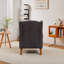 Ensemble de table basse et de fauteuils de style rétro vintage, fauteuil de lecture à haut dossier et table basse en bois massif pour une détente élégante-938881291