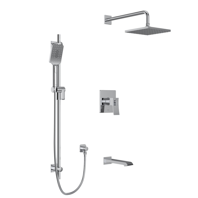 Zendo 1/2" Thermostatic & Pressure Balance Shower System with up to 5 Shared Functions featuring RioWise Valve Technology