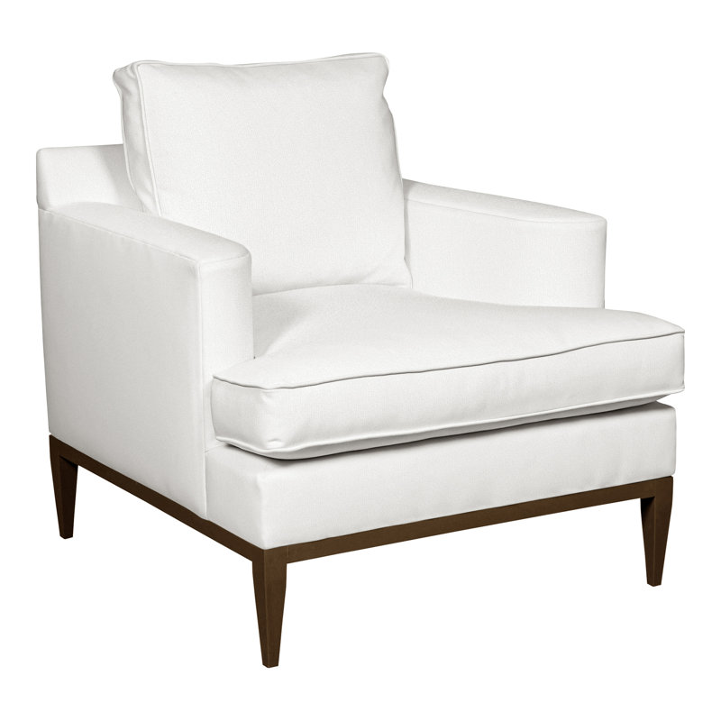 Camilla 34.5" Chair, Tuck Linen, Havana