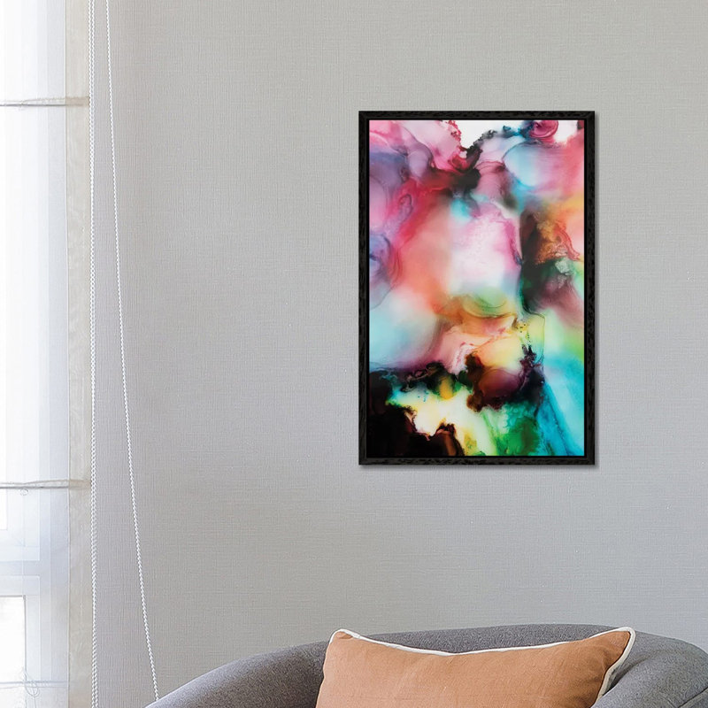 Venus by LouLouArtStudio - Painting on Canvas, 66.04 cm H x 45.72 cm W, Black Floater Frame