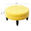 Acree 75cm Wide Velvet Tufted Round Solid Colour Cocktail Ottoman-919915336