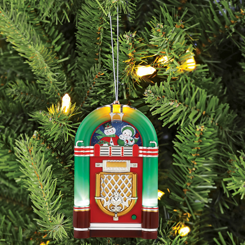4.5'' Elves Lighted Holiday Shaped Ornament, Green