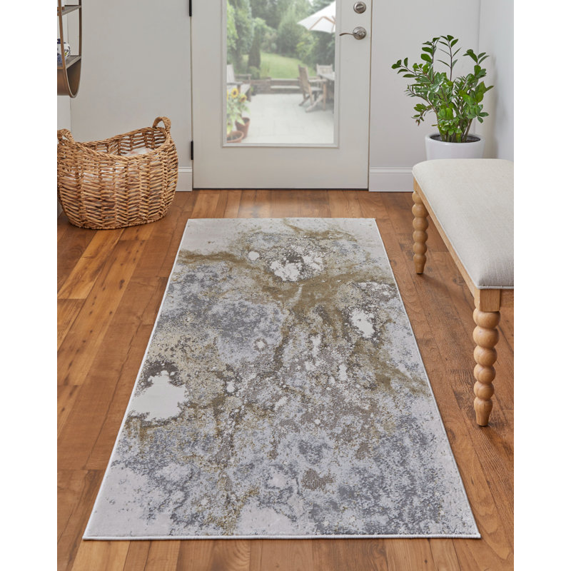 Abstract Indoor Rug, Runner 2'10" x 7'10"