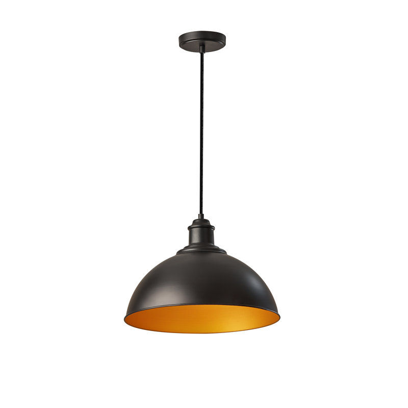 Luminaire suspendu en dome à 1 lumière