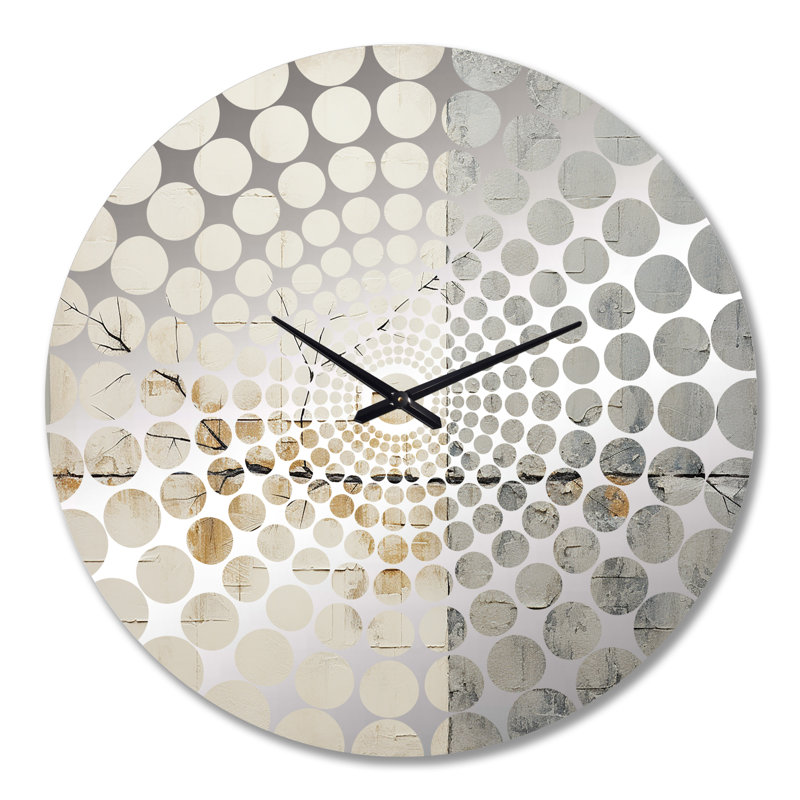 Nature Split - Abstract Shapes Wall Clock, Extra Large