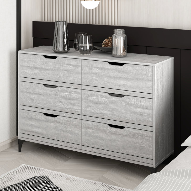 Norcross 6 Drawer Dresser, Dusty Gray