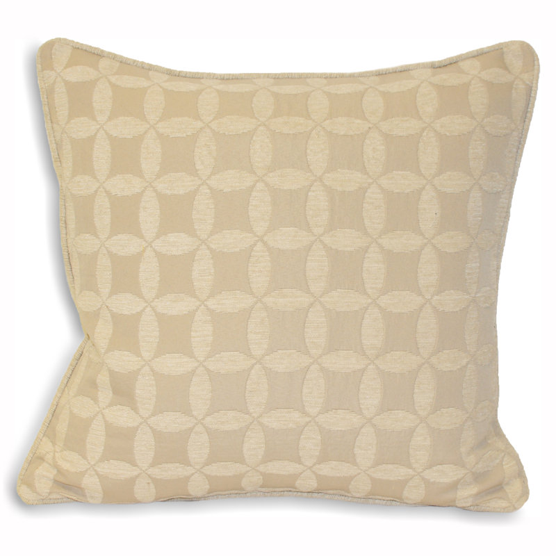 Palma Geometric Square Cushion Cover, 45 x 45cm, Natural
