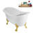 59" Streamline Clawfoot Tub,Tray,Drain, Clawfeet-101628977-102220276