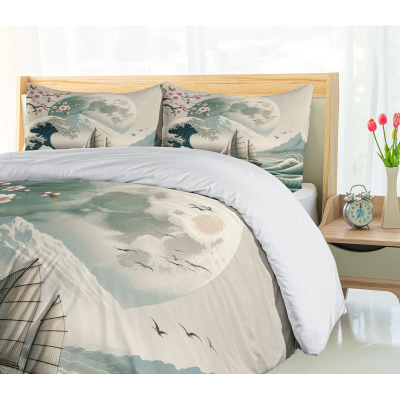 Nautical Duvet Cover, King Duvet Cover + 2 Standard Shams