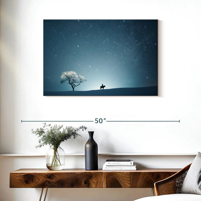 Une nuit étoilée II, H 24 po x l 36 po