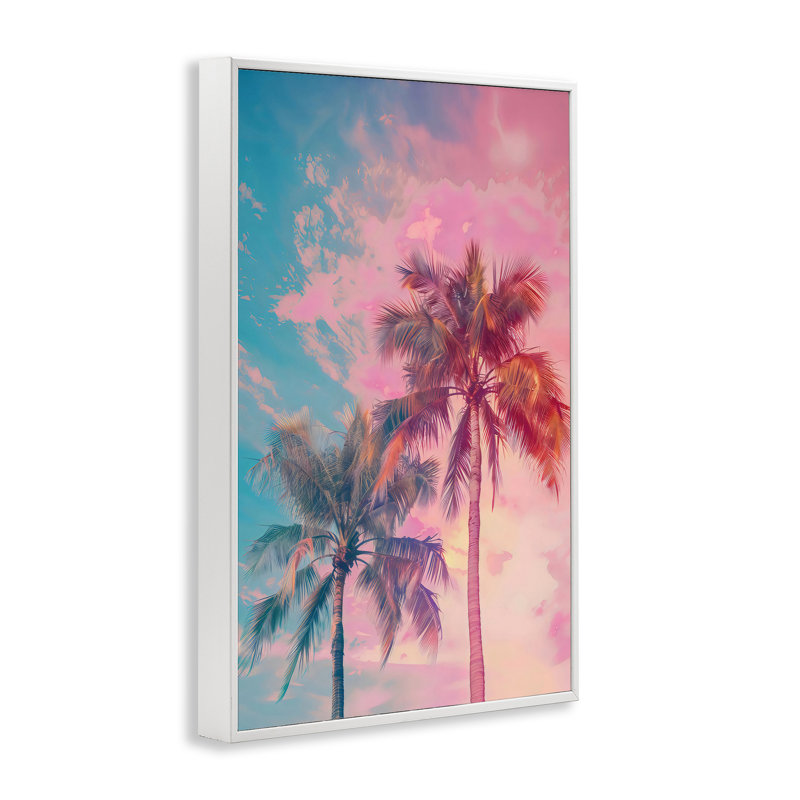 Giclée encadrée, dessin par LSR Design Studio, H 30 po x l 20 po, Estampe numérique encadrée blanc bord de mer