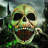 Halloween Inflatable 4 Ft Scary Halloween Inflatables Skull Outdoor Decorations Colorful Dimming Skull With Built-in Magic Leds