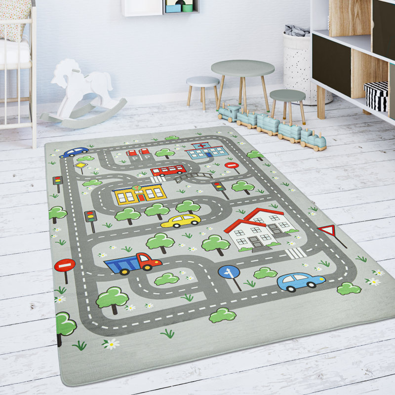 Colangelo Grey/Green Rug, Rectangle 155 x 230cm