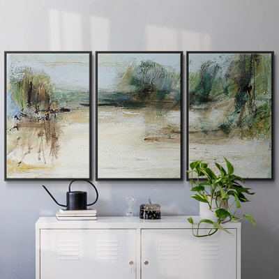 " Wintery Horizon III " 3 - Pieces Painting Print