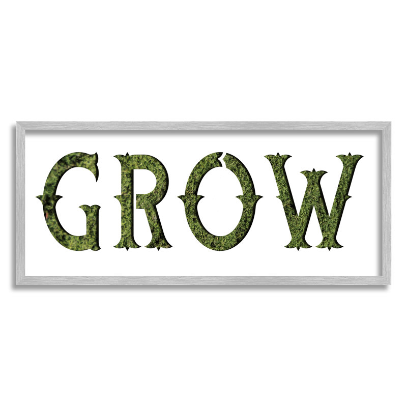 «Grow Expression» par Daphne Polselli, Estampe numérique Farmhouse, H 10 po x l 24 po x P 1,5 po