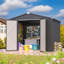 8 Ft. W x 6 Ft. D Metal Storage Shed-1155607014