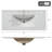 2 Drawers 36'' Bathroom Vanity With Ceramic Top