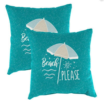 16" x 16" Outdoor Throw Pillow (Set of 2)