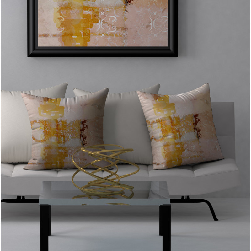 Housse et insert de coussin carré pailleté raffiné, 24" X 24"