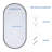 Metal Framed Oval Wall Mirror-702286474