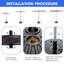 Socle de parasol autoportant en plastique
