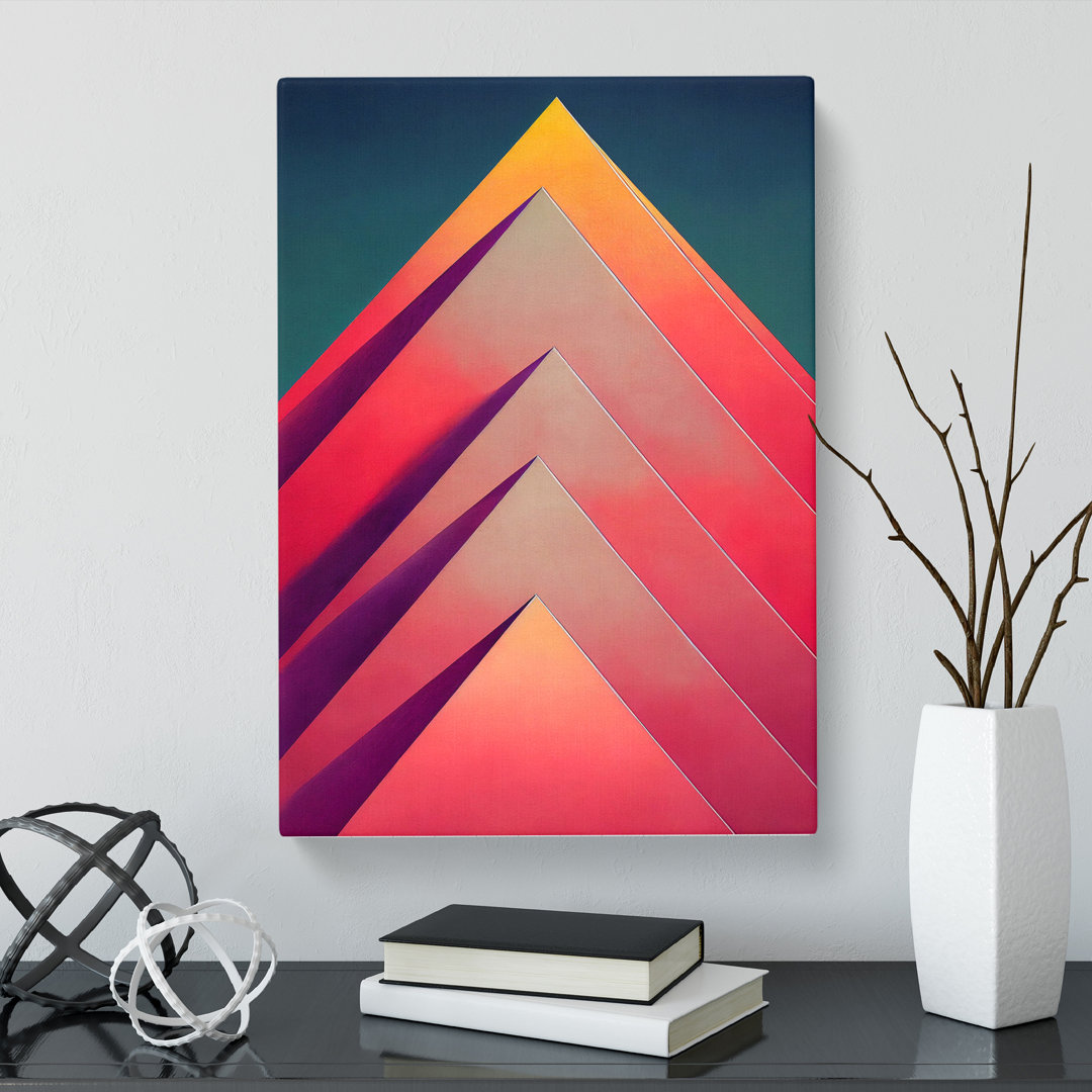 Arianys Pyramids Abstract Vol.2 - Wrapped Canvas