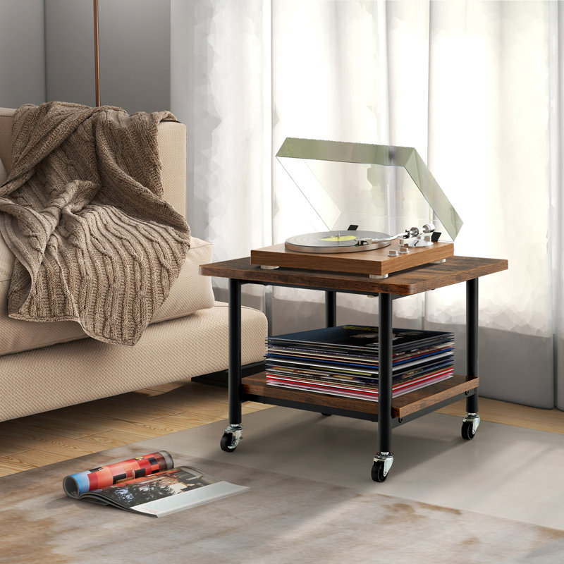 38cm H x 49cm W Printer Stand, Brown