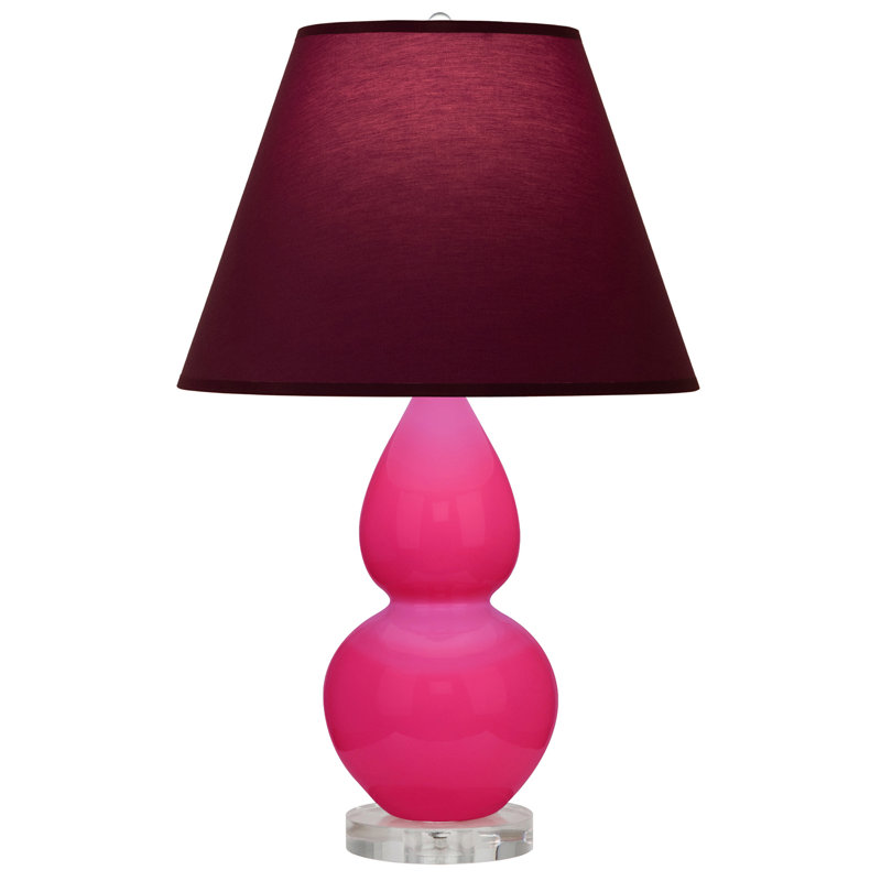 Small Double Gourd Accent Lamp, Plum/Lavender, Razzle Rose