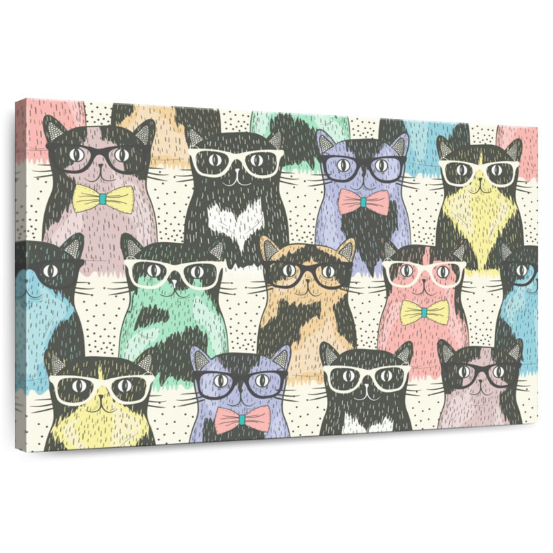 Cool Cats, 8" H x 12" W