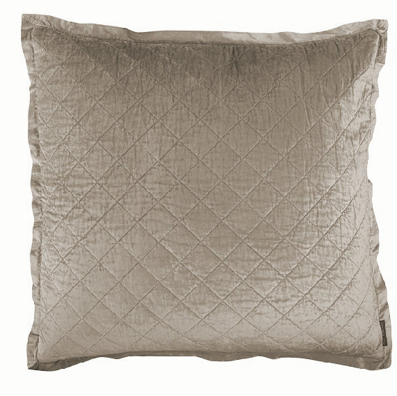 Chloe Velvet Euro Pillow Cover & Insert, Fawn