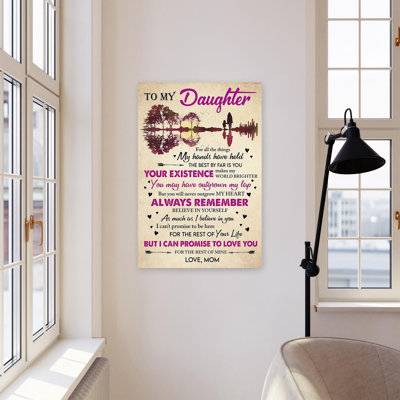 «I Believe In You - Lovely Gift For Daughter - 1 Pi I Believe In You», impression sur toile tendue