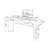 Black Rectangular Solid Wood  desk-1547258726