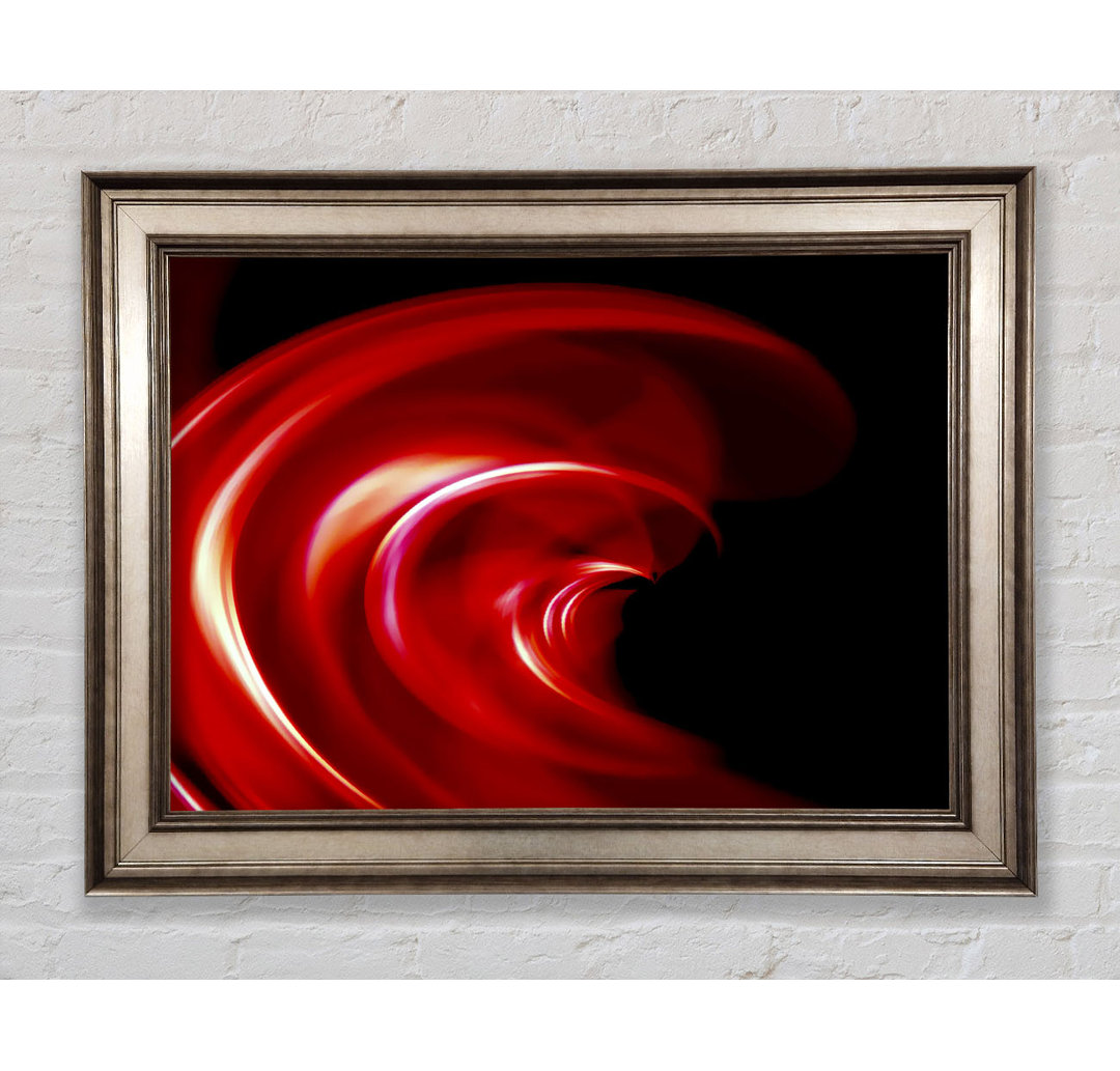 Gerahmtes Wandbild Red Galaxy Twist