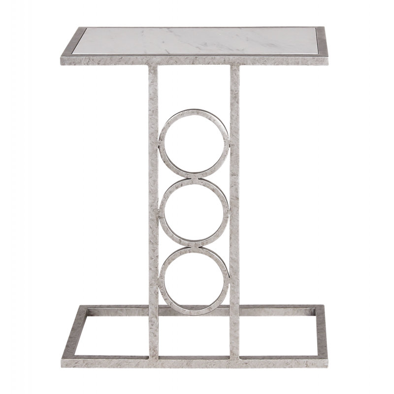 Ringlet End Table, Royal Silver, Royal Silver