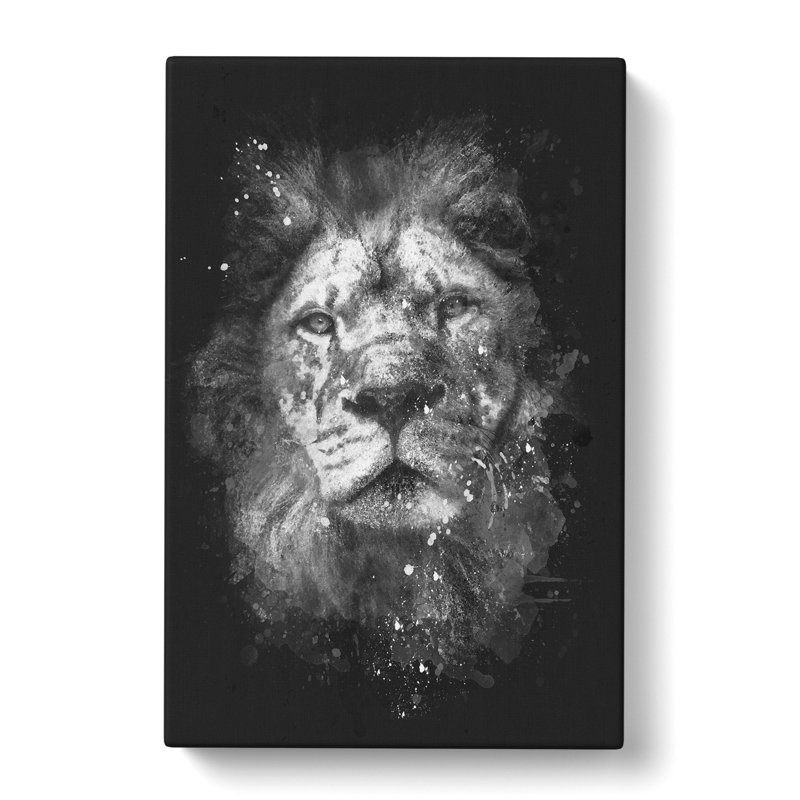 The Proud Lion - Wrapped Canvas Painting, 50cm H x 35cm W x 3cm D