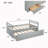 Twin Size Bed with Trundle and Three Storage Drawers-1724631069