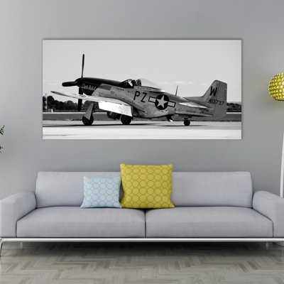 P-51 Mustang Fighter Plane, impression sur toile, P-51