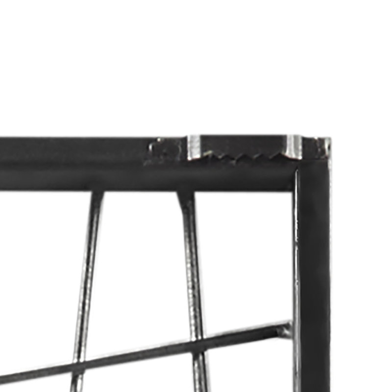 Handwoven Metal Wall Decoration - Black With A Distressed Edge Ink+Ivy Style Decor In Finish
