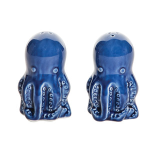 Ensemble de 2 salières et poivrières Octopus