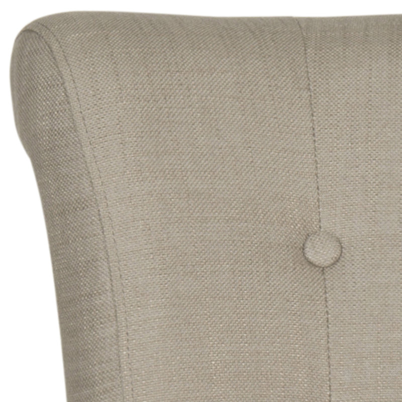 Chaise d'appoint capitonnée Ring, Huître