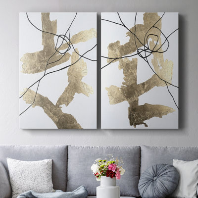 Toile tendue dorée I-Premium Gallery - prête à accrocher