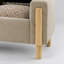 Banc de jour en chenille Greige